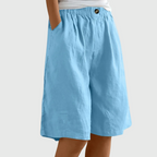 Elin™ | Luftiga Shorts med Elastisk Midja